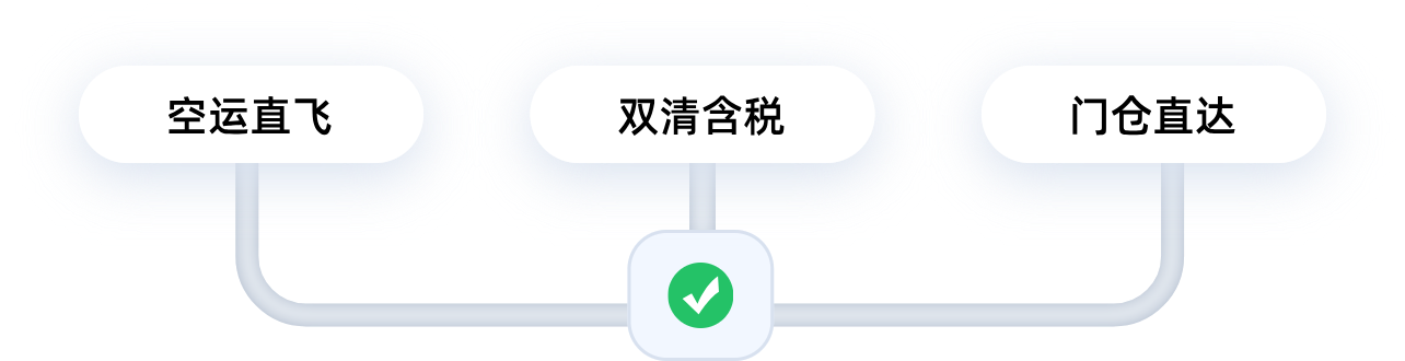 空运直飞、双清含税、门仓直达